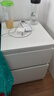 宜家（IKEA）KULLEN庫倫儲物柜兩斗抽屜柜床頭柜臥室柜子收納柜置物柜 白色 曬單實拍圖