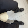 京東京造桑蠶絲休閑褲男夏季薄款冰爽西褲男直筒寬松商務(wù)黑31 曬單實(shí)拍圖