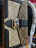 蔻馳（COACH）【官方授權(quán)店】coach女包酒神包腋下手提單肩斜挎包送女友老婆 5509IMRKY卡其色黑色 曬單實(shí)拍圖