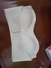 繪詩(shī)慧無(wú)肩帶內衣女無(wú)痕美背無(wú)鋼圈文胸純欲胸罩聚攏防下垂收副乳抹胸n 便捷前扣內衣【白色】 M 【建議90-105斤】 曬單實(shí)拍圖