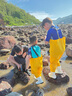 羚特趕海連體褲兒童玩水連體衣沙水服涉水服下水褲-檸檬黃 35 曬單實拍圖