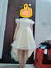 G.duck兒童生日禮服女童公主裙高端洋氣小女孩夏季連衣裙主持鋼琴演出服 2060無(wú)袖香檳色【關(guān)注含皇冠】 160 適合150-160cm年齡11-12歲 曬單實(shí)拍圖