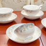 NINE CRANES家用景德鎮(zhèn)餐具套裝碗套裝高端景德鎮(zhèn)陶瓷新中式碗碟盤子整套 曬單實拍圖