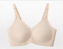 美德樂(lè )（Medela）7D線(xiàn)雕承托無(wú)痕哺乳文胸孕期防外擴孕婦喂奶內衣聚攏防下垂胸罩 奶油色（國標A類(lèi)） M 曬單實(shí)拍圖
