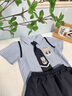 G.DUCKKIDS小黃鴨童裝女童夏季套裝2025新款兒童襯衫中大童朱迪jk制服學(xué)院風(fēng) 套裝 140 建議130-140cm9-10歲 曬單實(shí)拍圖
