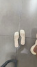 卓詩(shī)尼高跟拖鞋女外穿夏季水鉆涼鞋百搭休閑透明涼拖鞋子 米白色 36 曬單實(shí)拍圖