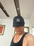 MLB男女棒球帽 情侶軟頂鴨舌帽 簡約百搭遮陽帽3ACPA024N-50BKS-F 曬單實拍圖