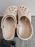 crocs卡駱馳洞洞鞋貝雅男鞋女鞋輕便耐磨一腳蹬拖鞋休閑鞋|10126 卵石色-2V3 41 /42(260mm) 曬單實(shí)拍圖