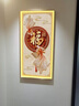 新款福字玄關(guān)裝飾畫(huà)現代高級感入戶(hù)led燈壁畫(huà)寓意好走廊過(guò)道掛畫(huà) （晶瓷鑲鉆）A款 60x120（推薦70-90墻寬） （金框） 曬單實(shí)拍圖