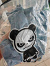 HI PANDA你好熊貓潮牌五分褲男2025年夏季新款薄款涼感寬松舒適牛仔短褲男 淺藍色 32 曬單實拍圖