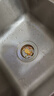 云華衛浴不銹鋼廚房水槽過(guò)濾網(wǎng)洗菜盆漏水塞廚房不銹鋼大濾網(wǎng)彈跳芯金色款 曬單實(shí)拍圖