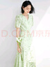 對(duì)白【小野聯(lián)名】超好看碎花連衣裙女夏季2025新款法式V領(lǐng)茶歇裙 白玫瑰印花 S 曬單實(shí)拍圖