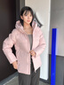 波司登（BOSIDENG）【七夕禮物】25新款羽絨服男女同款情侶90絨連帽短外套B250245550 橡皮粉1638 L 170/92A 體重約120-130斤 曬單實拍圖