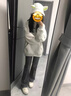 魯雅爾白灰色連帽衛(wèi)衣女春秋季新款國(guó)潮牌hiphop美式復(fù)古高街外套情侶裝 白灰色 春秋款 L 曬單實(shí)拍圖