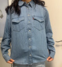 Levi's【商場同款】李維斯25年新款女士美式復(fù)古牛仔襯衫16786 藤鼠藍 S 曬單實拍圖