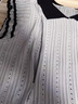 妙奕嘉v領(lǐng)短袖t恤女Polo衫2025夏季新款潮流洋氣冰絲針織上衣顯瘦高級(jí)感 娃娃領(lǐng)黑灰撞色荷葉邊短袖 均碼 【建議110斤以?xún)?nèi)】 曬單實(shí)拍圖