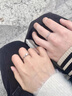 蒂梵思町情侶戒指男女一對戒銀高級感定情信物表白結婚首飾生日禮物送女友 連理枝情侶戒指一對+浪漫禮盒 曬單實拍圖