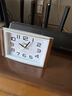 康巴絲凈音鬧鐘老人用小座鐘簡(jiǎn)約清晰字體家用時(shí)鐘臥室客廳用 白色 2336白色 曬單實(shí)拍圖