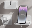 PZOZ【可折疊】手機平板ipad墻面墻壁支架充電貼墻上廚房浴室?guī)l(wèi)生間置物壁掛床頭免打孔洗澡神器 白色 曬單實拍圖