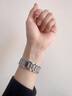 Z&Y適用蘋果iwatch10表帶applewatch9/8/7金屬鑲鉆腕帶Ultra2/1夏天時尚輕奢女款 銀色滿鉆款+鑲鉆硬殼 適用iwatch1042MM表盤 曬單實拍圖