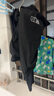 羽克（Yuke）泳褲男士泳衣套裝2024新款成人冬季泡溫泉男生青少年長(cháng)褲長(cháng)袖泳裝 顯瘦黑【長(cháng)袖泳衣+雙層長(cháng)褲】 2XL碼【建議130-150斤】 曬單實(shí)拍圖