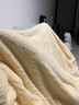 安睡寶（SOMERELLE）冬天毛毯蓋毯 加厚毛巾被珊瑚絨披肩沙發(fā)毯午睡毯小被子 稻香黃【超軟糯超保暖】 150×200cm【單人毯】 曬單實(shí)拍圖