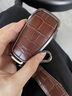 肯拓普適用奔馳汽車(chē)鑰匙套真皮殼包扣E300l GLC300 GLS450 S級s450 GLE 棕色黑框【B款】-長(cháng)繩扣 曬單實(shí)拍圖