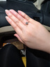 DRAGBOLL莫桑鉆戒 經(jīng)典六爪款 求婚結(jié)婚表白戒指 簡(jiǎn)約素圈款520情人節(jié)禮物 D色莫桑鉆1克拉戒指 開(kāi)口可調(diào)節(jié) 曬單實(shí)拍圖