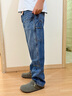Levi's李維斯25年秋冬新款美式男士565寬松直筒休閑牛仔長(cháng)褲A5756 中藍 32 (32) 曬單實(shí)拍圖