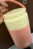 蘇泊爾（SUPOR）燜燒杯真空燜燒罐大容量便攜保溫飯盒燜粥保溫桶帶勺燜燒壺 雙層陶瓷附層內(nèi)膽-杏花蜜 800ml 曬單實(shí)拍圖