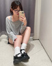 妙奕嘉兩件套防曬罩衫長袖t恤女夏季2025新款長袖t恤衫上衣打底空調(diào)衫 慵懶風(fēng)防曬兩件套微透罩衫 【灰】 M 【建議110-135斤】 曬單實拍圖