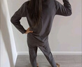 小豬班納兒童保暖內衣兒童秋衣打底衫半高領(lǐng)T恤家居服德絨打底衫男女童 米色 150 cm 建議身高135-145cm 曬單實(shí)拍圖