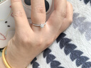 CRD克徠帝【現(xiàn)貨閃發(fā)】花約鉆戒女求婚結(jié)婚訂婚鉆石戒指群鑲女戒 PT950鉑金鉆戒共約20分 曬單實(shí)拍圖