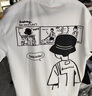御魂短袖t恤男2025夏季寬松3D印花刺繡半袖潮流國潮個(gè)性上衣 白色 XL 【145-160斤】 曬單實(shí)拍圖