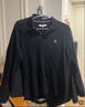 U.S. POLO ASSN.polo衫男翻領(lǐng)秋季純棉商務(wù)休閑長(cháng)袖t恤男士高端上衣 藏藍色 XL 曬單實(shí)拍圖