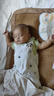 優(yōu)奇嬰兒哈衣夏款嬰幼兒爬服熊貓假兩件薄2025寶寶莫代爾連體衣短袖夏 曬單實拍圖
