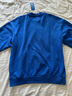 adidas adicolor Oversize運動套頭衛(wèi)衣男裝阿迪達斯官方三葉草   藍   M 曬單實拍圖