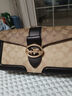 蔻馳（COACH）【官方授權(quán)店】coach女包酒神包腋下手提單肩斜挎包送女友老婆 5509IMRKY卡其色黑色 曬單實(shí)拍圖