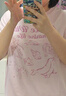 森馬（Semir）短袖t恤女中長(zhǎng)款清爽海洋精靈印花25夏涼感抗菌上衣109325100031 曬單實(shí)拍圖