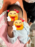 多嘻?？▼雰哼B體衣春秋款新生衣服睡衣嬰幼兒哈衣外出服 淺藍(lán)色 59cm 曬單實(shí)拍圖