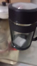玻璃水杯商務(wù)杯大容量男女生帶蓋泡茶飲水禮品杯家用把手杯 黑色 500ml 1只 曬單實(shí)拍圖