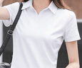 皮爾卡丹（pierre cardin）純棉翻領(lǐng)t恤女短袖2025夏季新款polo衫上衣顯瘦寬松休閑運(yùn)動服 FL-95:純棉短袖:白色 L 建議（96-110）斤 曬單實(shí)拍圖
