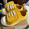 M1&M2童鞋女童帆布鞋男童室內鞋幼兒園室外小白鞋兒童鞋子女學(xué)步鞋398 黃色 21 適合腳長(cháng)12.5cm 曬單實(shí)拍圖