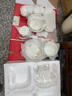 琉皓景德鎮碗盤(pán)餐具整套 釉下彩喬遷瓷器碟子套裝家用 馨香 58件套 曬單實(shí)拍圖