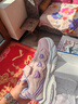 回力（Warrior）女童鞋春秋款學(xué)生休閑軟底老爹鞋運動(dòng)鞋WZ-1451 粉/紫32 曬單實(shí)拍圖