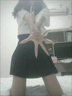 G.DUCKKIDS女童連衣裙減齡學(xué)院風(fēng)Polo領(lǐng)短袖女+黑色百褶裙夏季新款寬松學(xué)生 白色polo短袖上衣+黑色百褶裙 160 XS建議50-65斤 曬單實(shí)拍圖