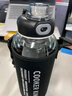 炊大皇玻璃杯大容量運動茶水分離耐高溫玻璃水壺水杯黑色1500ml 曬單實拍圖