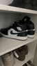 耐克NIKE男子休閑鞋喬丹AJ1 JORDAN1中幫運動(dòng)鞋DQ8426-010黑白40.5 曬單實(shí)拍圖
