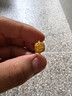 中國黃金（CHINA GOLD）黃金戒指女足金小方糖戒指開口戒指七夕情人節(jié)禮物送女友老婆 足金小方糖戒約2.6g*甄選禮盒 曬單實拍圖
