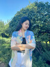 啄木鳥2025春夏新款棉麻大方巾女薄彩色圍巾出游拍照外搭空調(diào)房披肩 粉藍【~130大方巾】 曬單實拍圖